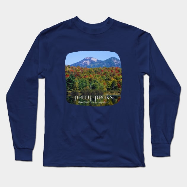 Percy Peaks - Stratford, New Hampshire Long Sleeve T-Shirt by MagpieMoonUSA